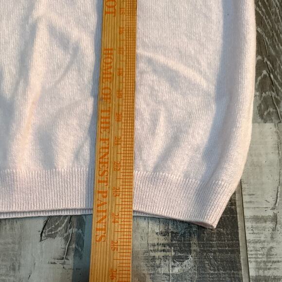 Quince Womens 100% Mongolian Cashmere Short Sleeve Sweater Size XL Quiet Luxury - Picture 5 of 6